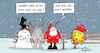 Cartoon: Xmas-CoronaQuartett (small) by Marcus Gottfried tagged weihachten,corona,covid,delta,omikron,weihnachtsmann,rudolph,schneemann,frosty