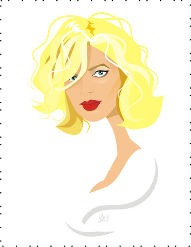 Cartoon: Kim Basinger (medium) by Nicoleta Ionescu tagged kim,basinger