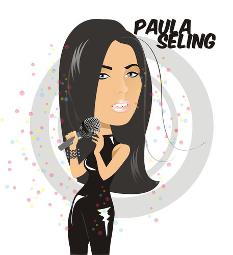 Cartoon: Paula Seling (medium) by Nicoleta Ionescu tagged paula,seling