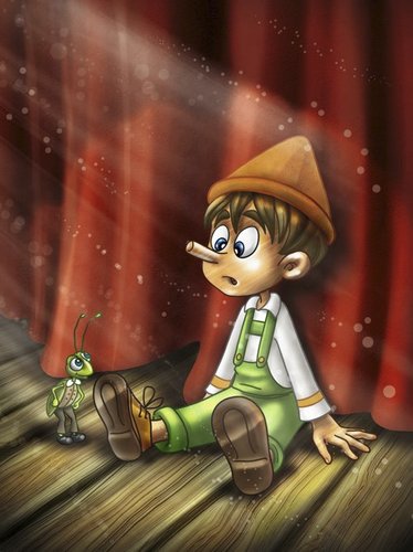 Cartoon: Pinocchio (medium) by Nicoleta Ionescu tagged character,cartoon,pinocchio