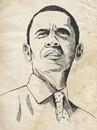 Cartoon: Barack Obama (small) by Nicoleta Ionescu tagged barack,obama