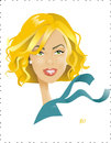 Cartoon: Charlize Theron (small) by Nicoleta Ionescu tagged charlize theron