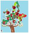 Cartoon: GREEN UE APPLES (small) by STOPS tagged stops,apple,map,ue