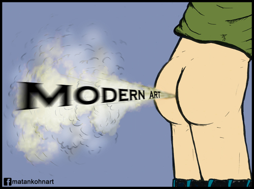 Cartoon: Modern art (medium) by matan_kohn tagged fart,wind,important,appearing,creation,exhibition,art,modern