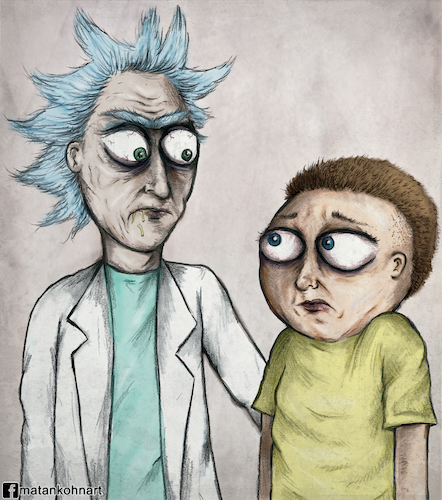 Cartoon: The real Rick and Morty (medium) by matan_kohn tagged the,real,rick,and,morty