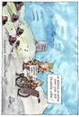 Cartoon: Schweizer Kriegserklärung (small) by kuefen tagged steuerhinterziehung,schwarzgeld,hehler,schweiz,kriegserklärung