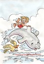 Cartoon: DELFIN (small) by SOLER tagged delfin,infantil,cuento