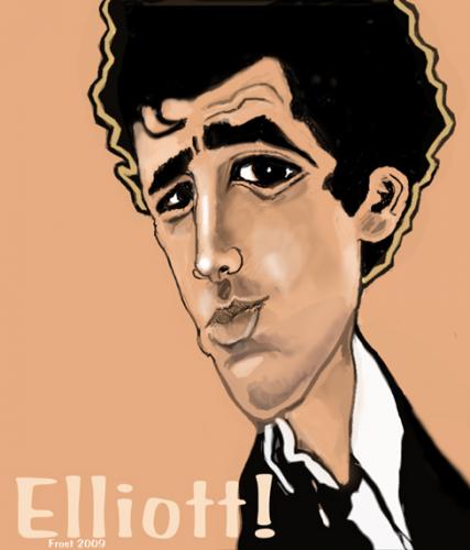 Cartoon: Elliott Gould (medium) by frostyhut tagged elliottgould,movies,films,seventies,70s,jewish,american,male