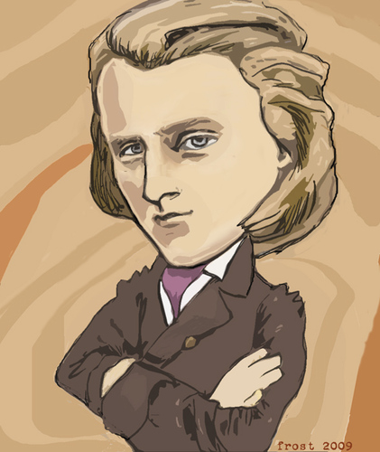 Cartoon: Johannes Brahms (medium) by frostyhut tagged german,composer,classical,music,brahms