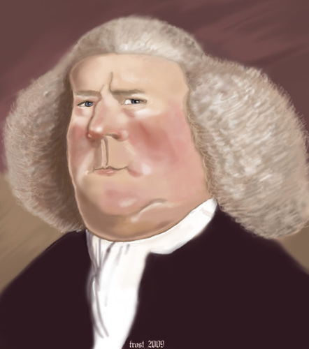 Cartoon: William Boyce (medium) by frostyhut tagged composer,boyce,english,baroque,wig