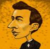 Cartoon: Young Sergei Rachmaninoff (small) by frostyhut tagged rachmaninoff romantic classical music piano pianist composer russian