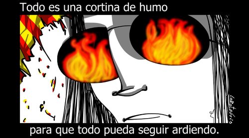 Cartoon: los malos humos (medium) by LaRataGris tagged cortina,de,humo
