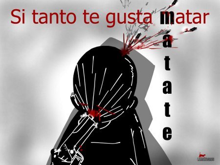 Cartoon: silencia_te (medium) by LaRataGris tagged suicidio