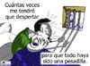 Cartoon: Eterno despertar (small) by LaRataGris tagged pesadillas,despertar,prision