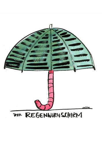 Regenwurmschirm