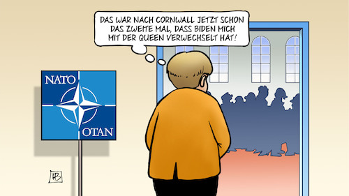 Cartoon: Biden-Merkel-NATO (medium) by Harm Bengen tagged biden,usa,merkel,nato,cornwall,g7,queen,verwechslung,harm,bengen,cartoon,karikatur,biden,usa,merkel,nato,cornwall,g7,queen,verwechslung,harm,bengen,cartoon,karikatur