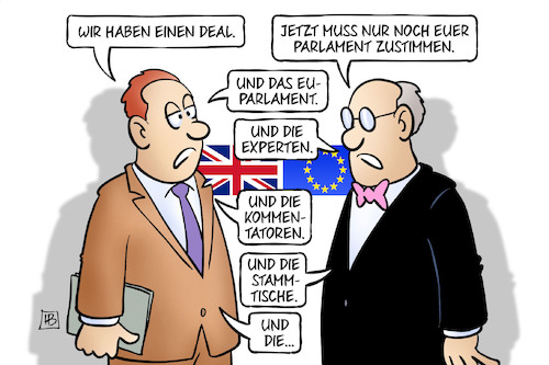 Cartoon: Brexit-Deal-Zustimmung (medium) by Harm Bengen tagged brexit,deal,zustimmung,parlament,zustimmen,eu,europa,gb,uk,experten,kommentatoren,stammtische,harm,bengen,cartoon,karikatur,brexit,deal,zustimmung,parlament,zustimmen,eu,europa,gb,uk,experten,kommentatoren,stammtische,harm,bengen,cartoon,karikatur