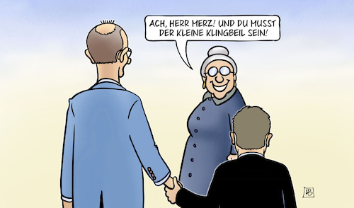 Cartoon: Der kleine Klingbeil (medium) by Harm Bengen tagged merz,kleine,klingbeil,kind,susemil,cdu,spd,landtagswahl,rheinland,pfalz,niederlage,harm,bengen,cartoon,karikatur,merz,kleine,klingbeil,kind,susemil,cdu,spd,landtagswahl,rheinland,pfalz,niederlage,harm,bengen,cartoon,karikatur