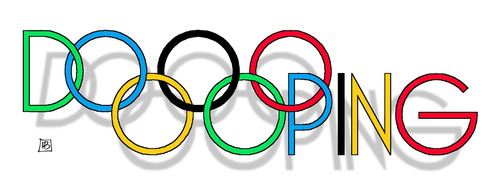 Cartoon: Dooooping (medium) by Harm Bengen tagged olympia,doping,dopen,rio,olympiade,sport,harm,bengen,cartoon,karikatur,olympia,doping,dopen,rio,olympiade,sport,harm,bengen,cartoon,karikatur