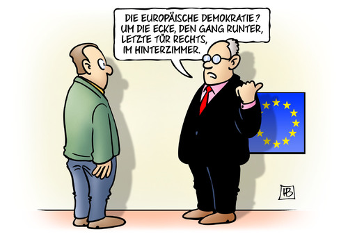 Cartoon: EU-Demokratie (medium) by Harm Bengen tagged europäische,europa,eu,demokratie,hinterzimmer,harm,bengen,cartoon,karikatur,europäische,europa,eu,demokratie,hinterzimmer,harm,bengen,cartoon,karikatur