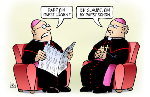 Ex-Papst lügt