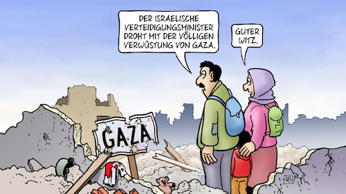 Cartoon: Gaza verwüsten (medium) by Harm Bengen tagged israelischer,verteidigungsminister,drohung,verwüstung,gaza,israel,trümmer,witz,krieg,flüchtlinge,harm,bengen,cartoon,karikatur,israelischer,verteidigungsminister,drohung,verwüstung,gaza,israel,trümmer,witz,krieg,flüchtlinge,harm,bengen,cartoon,karikatur