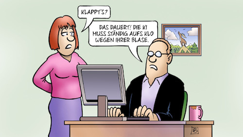 Cartoon: KI-Blase (medium) by Harm Bengen tagged ki,klo,blase,aktienmärkte,nvidia,chips,künstliche,intelligenz,computer,harm,bengen,cartoon,karikatur,ki,klo,blase,aktienmärkte,nvidia,chips,künstliche,intelligenz,computer,harm,bengen,cartoon,karikatur