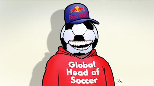 Cartoon: Klopp und Red Bull (medium) by Harm Bengen tagged global,head,of,soccer,klopp,red,bull,fussball,harm,bengen,cartoon,karikatur,global,head,of,soccer,klopp,red,bull,fussball,harm,bengen,cartoon,karikatur