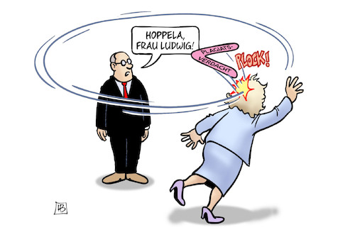 Cartoon: Ludwig-Plagiatsverdacht (medium) by Harm Bengen tagged saskia,ludwig,cdu,plagiatsverdacht,plagiatsvorwürfe,richterkandidatin,brosius,gersdorf,bumerang,harm,bengen,cartoon,karikatur,saskia,ludwig,cdu,plagiatsverdacht,plagiatsvorwürfe,richterkandidatin,brosius,gersdorf,bumerang,harm,bengen,cartoon,karikatur