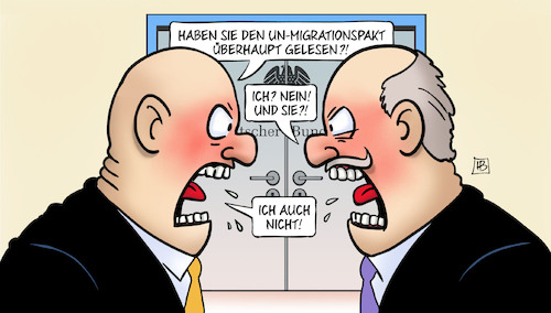 Cartoon: Migrationspakt-Debatte (medium) by Harm Bengen tagged debatte,un,migrationspakt,lesen,bundestag,zustimmung,ablehnung,streit,harm,bengen,cartoon,karikatur,debatte,un,migrationspakt,lesen,bundestag,zustimmung,ablehnung,streit,harm,bengen,cartoon,karikatur