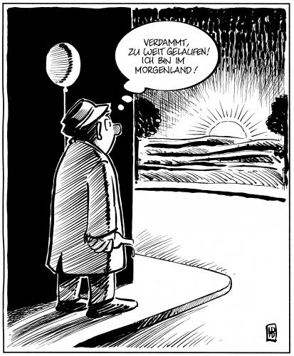 Cartoon: morgenland (medium) by Harm Bengen tagged 