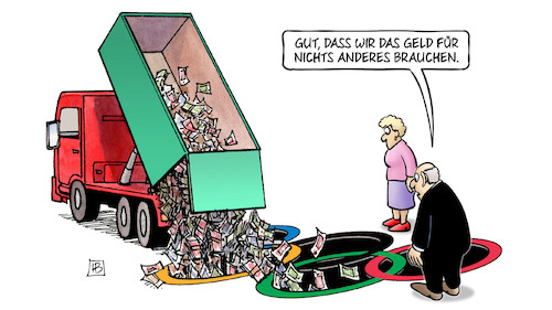 Cartoon: Olympia-Gelder (medium) by Harm Bengen tagged olympia,bewerbung,gelder,lkw,olympische,ringe,sport,soziales,loch,harm,bengen,cartoon,karikatur,olympia,bewerbung,gelder,lkw,olympische,ringe,sport,soziales,loch,harm,bengen,cartoon,karikatur
