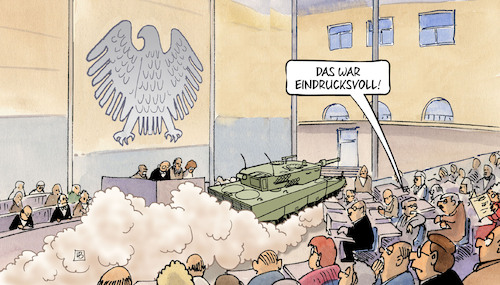 Panzer im Bundestag