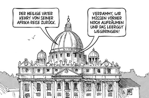 Papst zurück