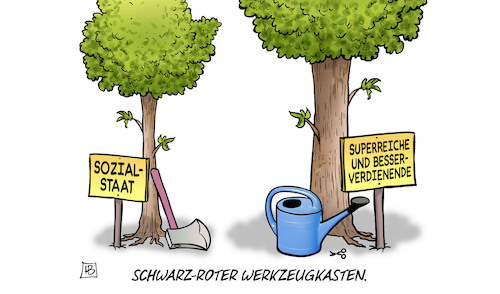 Schwarz-roter Werkzeugkasten