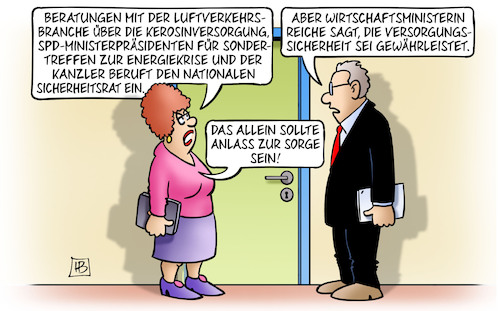 Cartoon: Versorgungssorge (medium) by Harm Bengen tagged versorgungssorge,luftverkehrsbranche,kerosinversorgung,spd,ministerpräsidenten,sondertreffen,energiekrise,kanzler,nationaler,sicherheitsrat,wirtschaftsministerin,reiche,versorgungssicherheit,sorge,benzinpreis,spritpreis,harm,bengen,cartoon,karikatur,versorgungssorge,luftverkehrsbranche,kerosinversorgung,spd,ministerpräsidenten,sondertreffen,energiekrise,kanzler,nationaler,sicherheitsrat,wirtschaftsministerin,reiche,versorgungssicherheit,sorge,benzinpreis,spritpreis,harm,bengen,cartoon,karikatur