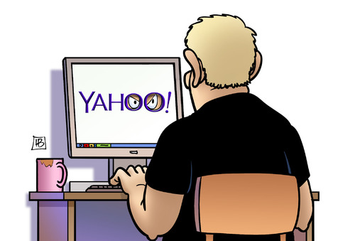 Cartoon: Yahoo-Email (medium) by Harm Bengen tagged yahoo,email,spitzel,geheimdienst,computer,internet,harm,bengen,cartoon,karikatur,yahoo,email,spitzel,geheimdienst,computer,internet,harm,bengen,cartoon,karikatur