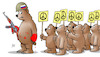 Cartoon: Anti-Kriegs-Demos (small) by Harm Bengen tagged bären,frieden,peace,russland,ukraine,krieg,einmarsch,angriff,harm,bengen,cartoon,karikatur