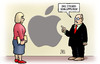 Cartoon: Apple und Steuern (small) by Harm Bengen tagged apple,it,computer,tim,cook,steuern,steuertricks,steuervermeidung,steuerhinterziehung,steueroasen,steuerschlupfloch,harm,bengen,cartoon,karikatur