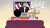 Cartoon: April-TV-Rede (small) by Harm Bengen tagged rede,ernst,aprilscherz,tv,iran,trump,usa,israel,krieg,harm,bengen,cartoon,karikatur