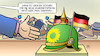 Cartoon: Baerbocks Hütchen (small) by Harm Bengen tagged hütchen,hut,sicherheitspolitik,baerbock,grüne,aussenministerin,deutschland,russland,ukraine,krieg,angriff,harm,bengen,cartoon,karikatur