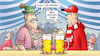 Cartoon: Bayern-Tabellenstand (small) by Harm Bengen tagged angst,tabellenstand,bierzelt,festzelt,wiesn,oktoberfest,mass,bier,corona,fussball,fcb,bayern,münchen,harm,bengen,cartoon,karikatur