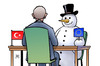 Cartoon: Beitrittsgespräche einfrieren (small) by Harm Bengen tagged türkei,eu,europa,schneemann,beitrittsgespräche,einfrieren,putsch,repression,erdogan,pressefreiheit,menschenrechte,flüchtlingspakt,harm,bengen,cartoon,karikatur