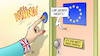Cartoon: Brexit-Besuch (small) by Harm Bengen tagged brexit,eu,europa,austritt,chaos,uk,gb,klingeln,briefkasten,werbung,besuch,may,harm,bengen,cartoon,karikatur