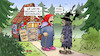 Cartoon: Brocken-Feuer (small) by Harm Bengen tagged brocken,feuer,harz,hexen,harm,bengen,cartoon,karikatur