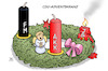 Cartoon: CDU-Adventskranz (small) by Harm Bengen tagged cdu adventskranz kramp karrenbauer merz merkel engel spahn parteivorsitz harm bengen cartoon karikatur