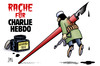 Cartoon: Charlie Hebdo (small) by Harm Bengen tagged charlie hebdo satire zeitschrift terror islamisten anschlag mord rache harm bengen cartoon karikatur
