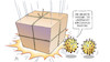 Cartoon: Corona-Konjunktur (small) by Harm Bengen tagged masche,coronavirus,konjunktur,wirtschaft,pakete,krankheit,ansteckung,pandemie,harm,bengen,cartoon,karikatur