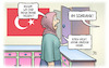 Cartoon: Erdogans Tassen (small) by Harm Bengen tagged recep,erdogan,tassen,schrank,irre,tuerkei,praesident,diktatur,nazivergleich,merkel,deutschland,harm,bengen,cartoon,karikatur