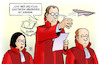 Cartoon: EuGH und Fluggastdaten (small) by Harm Bengen tagged eugh,europäischer,gerichtshof,fluggastdaten,abkommen,kanada,datenschutz,papierflieger,harm,bengen,cartoon,karikatur